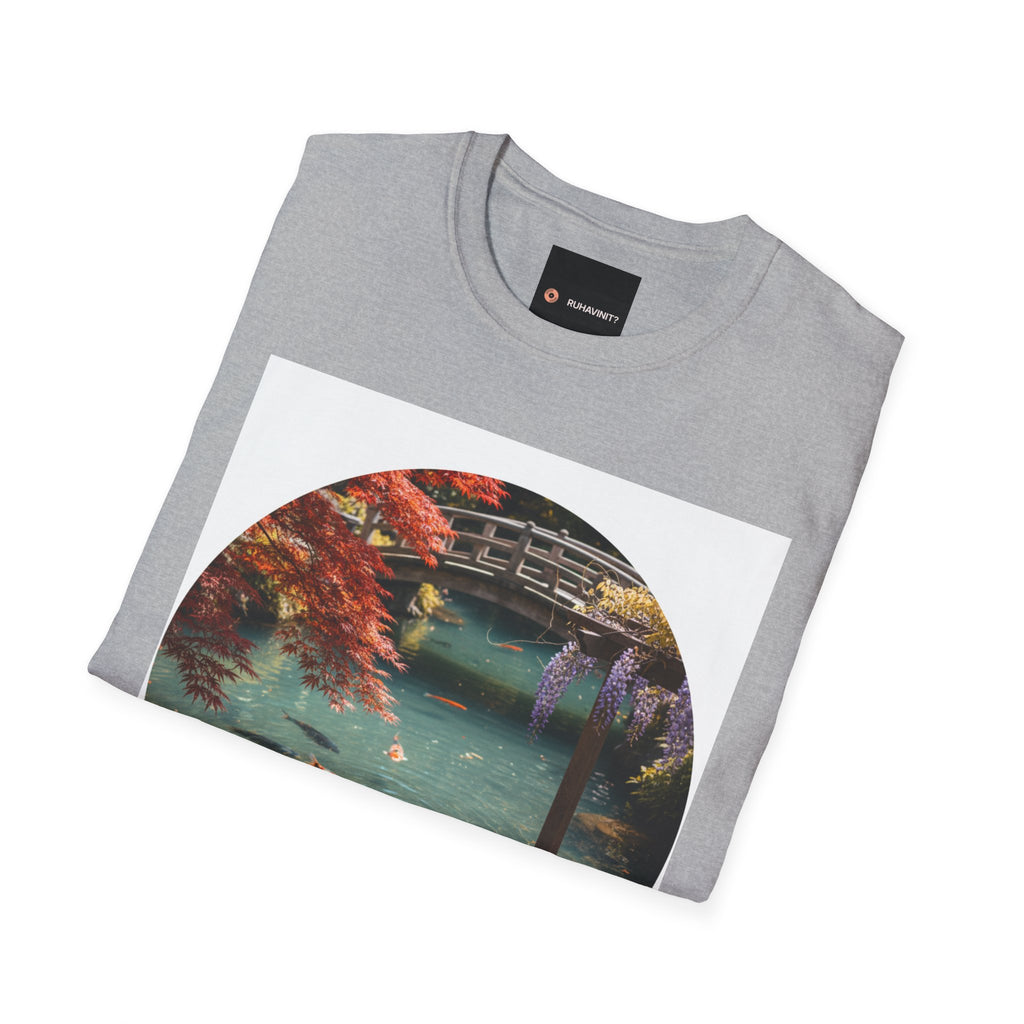 Tranquil Japanese Koi Lake T-Shirt | Koi Fish and Japanese Maple