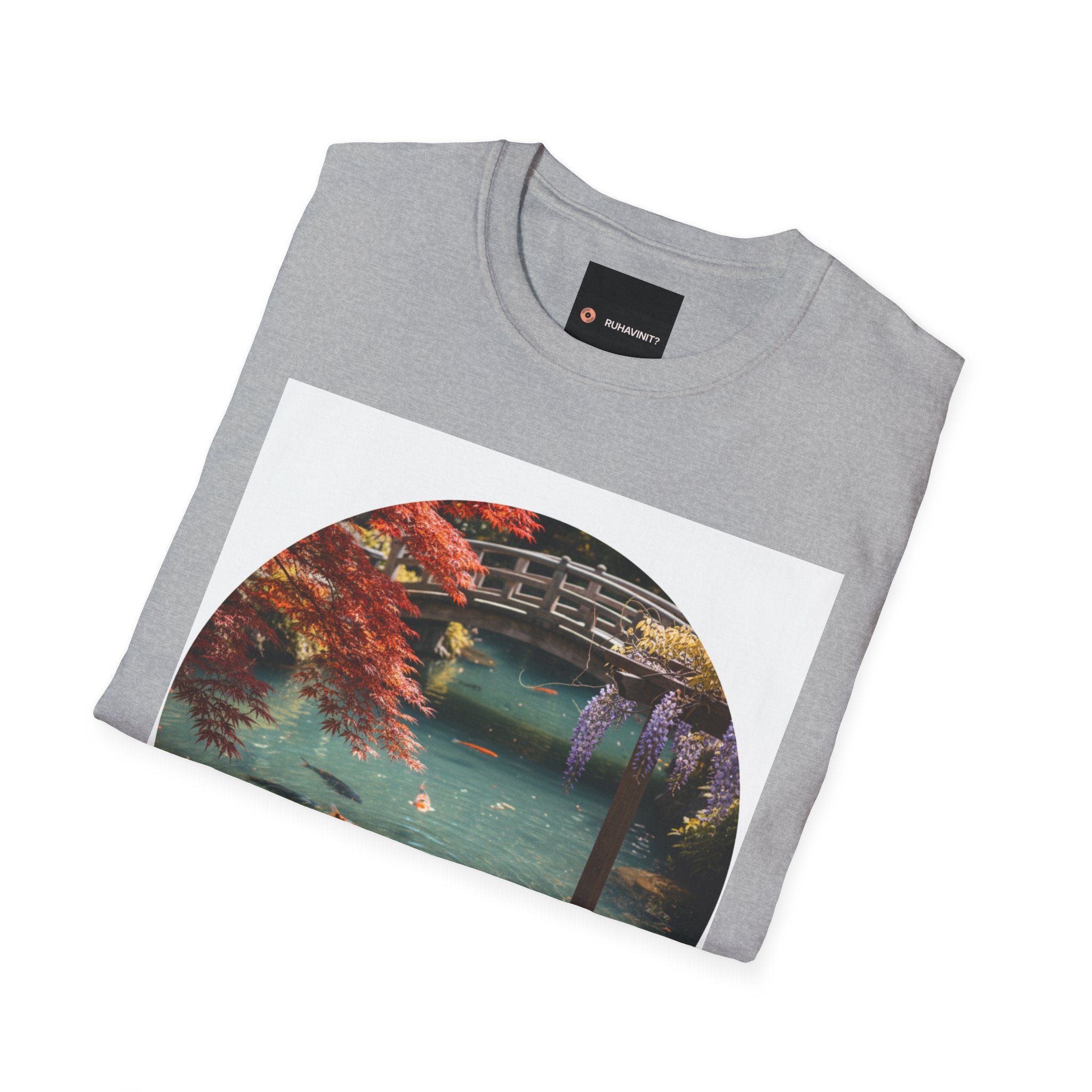 Tranquil Japanese Koi Lake T-Shirt | Koi Fish and Japanese Maple