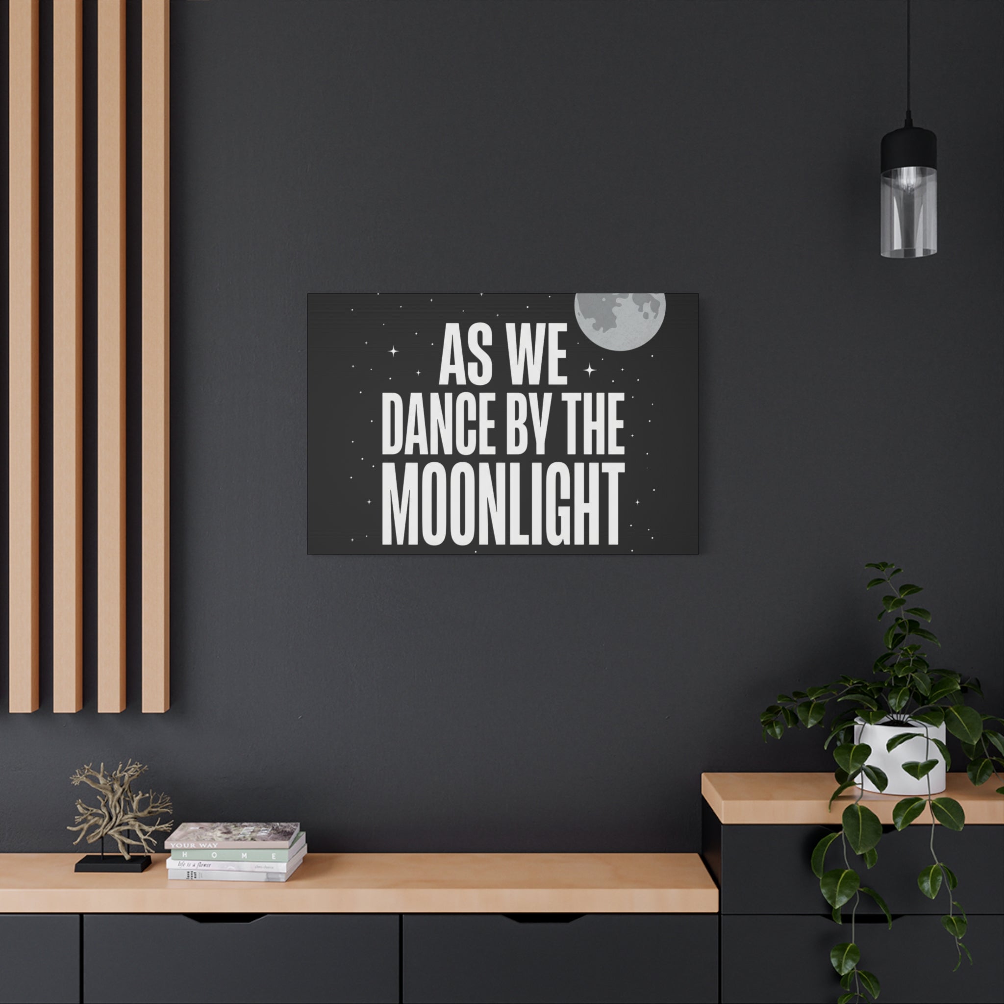 “As We Dance By The Moonlight” Canvas Wall Art