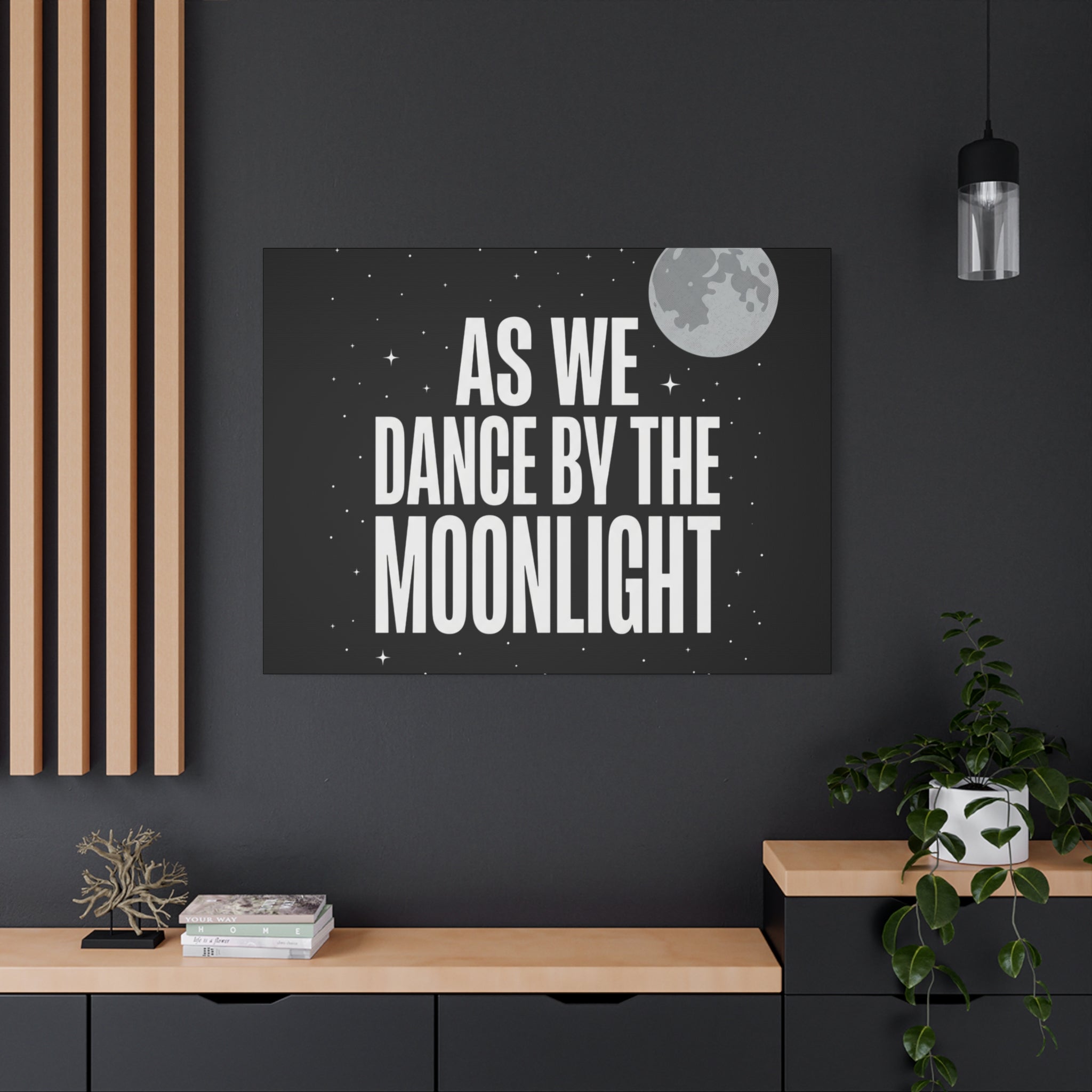 “As We Dance By The Moonlight” Canvas Wall Art