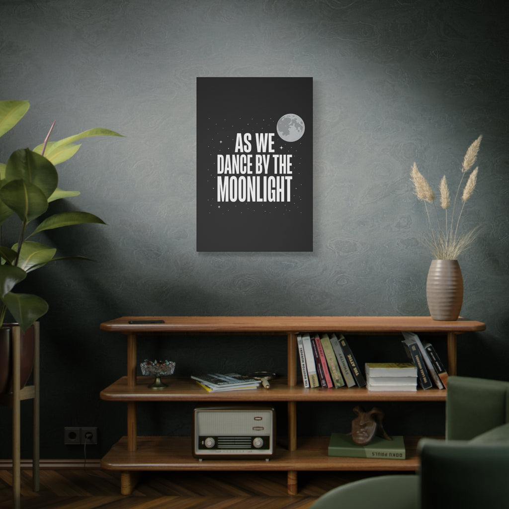 “As We Dance By The Moonlight” Canvas Wall Art