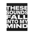 Music History Wall Art Canvas — “These Sounds Fall Into My Mind” Matte Stretched Canvas