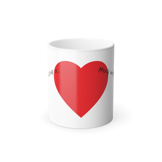 Big Hug Colour Morphing Mug | Valentine Heart Reveal 11oz