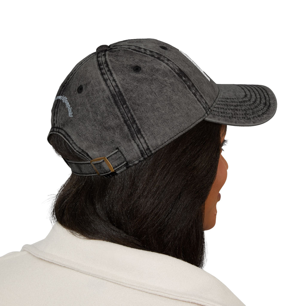 Distressed Embroidered P!NK! Cap | Vintage Washed Baseball Hat