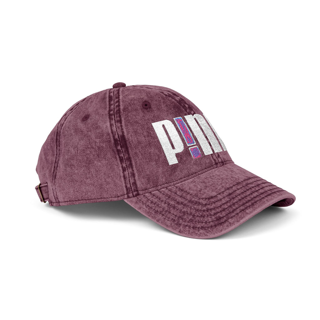 Distressed Embroidered P!NK! Cap | Vintage Washed Baseball Hat