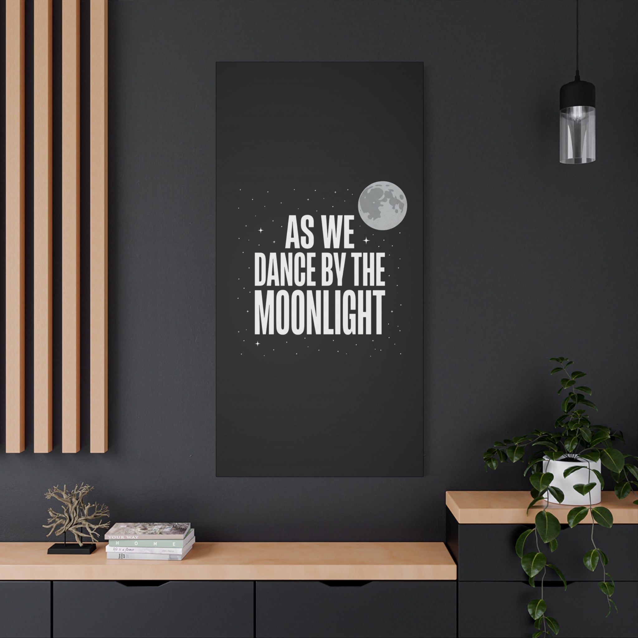 “As We Dance By The Moonlight” Canvas Wall Art