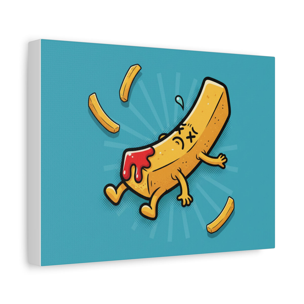The Chips are Down on Canvas Matte Canvas Stretched 1.25"