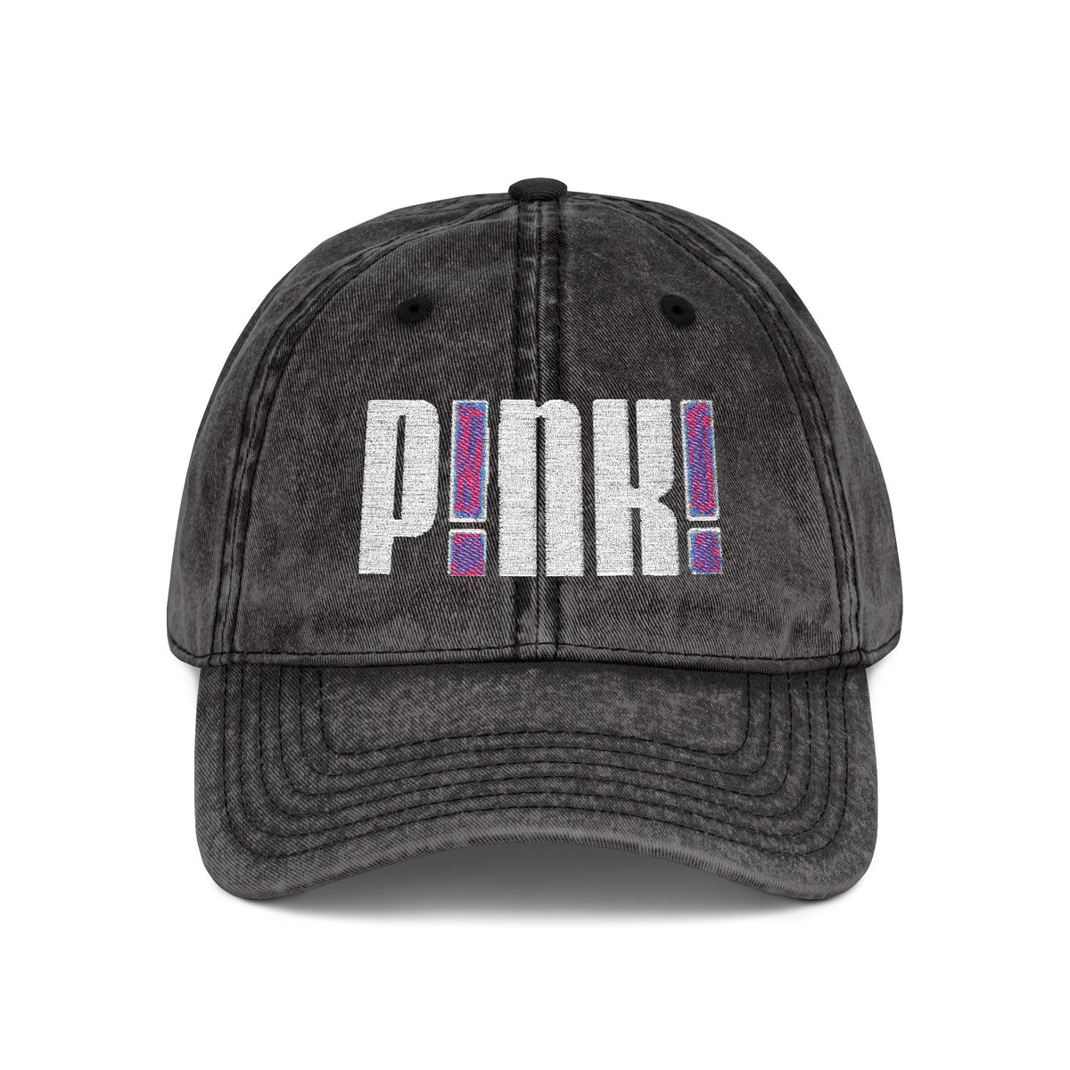 Distressed Embroidered P!NK! Cap | Vintage Washed Baseball Hat