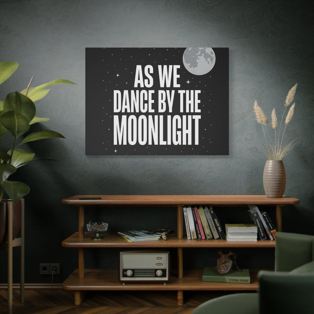 “As We Dance By The Moonlight” Canvas Wall Art