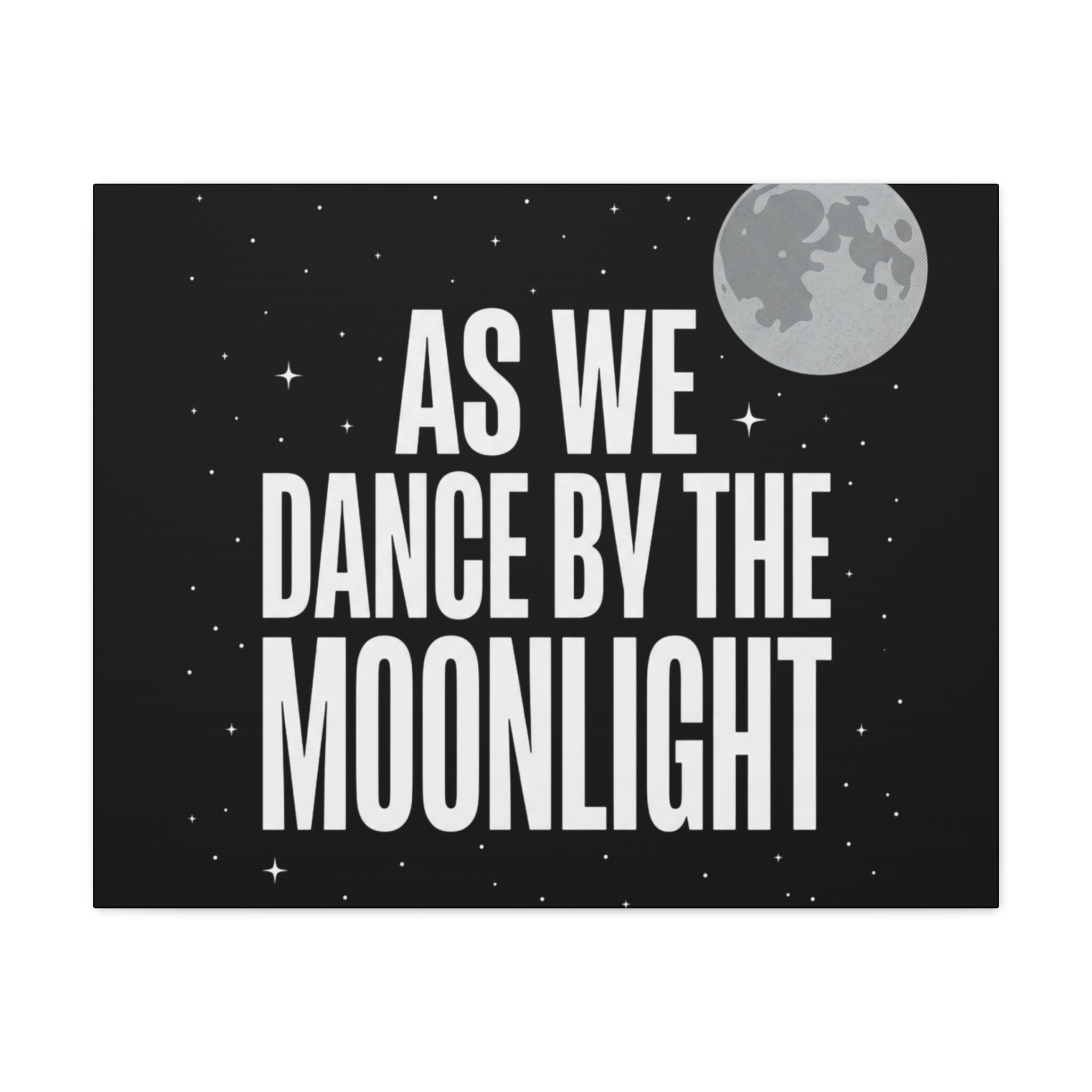 “As We Dance By The Moonlight” Canvas Wall Art