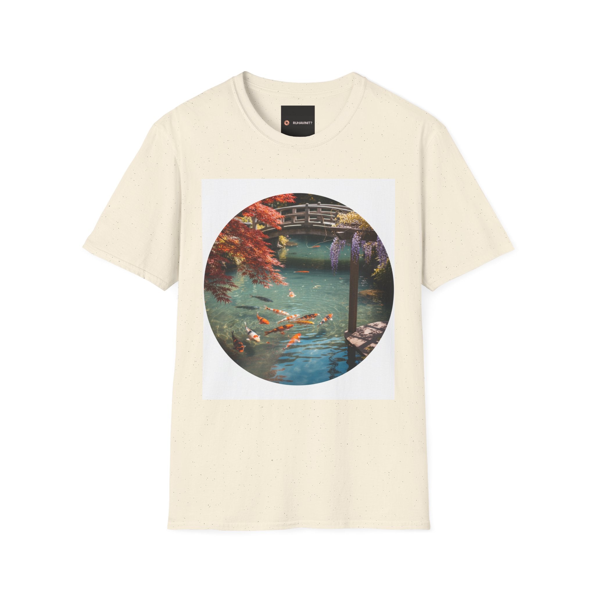 Tranquil Japanese Koi Lake T-Shirt | Koi Fish and Japanese Maple