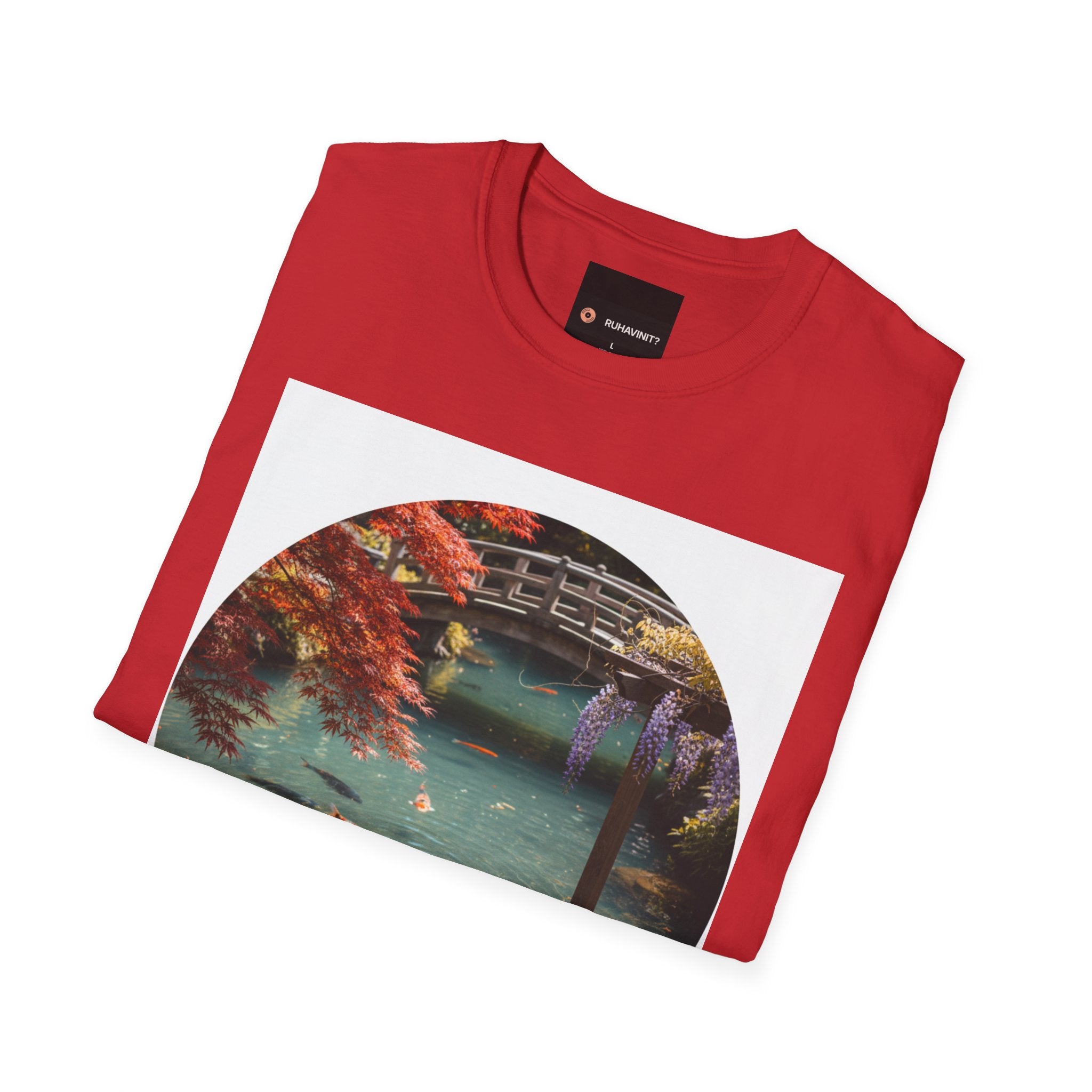 Tranquil Japanese Koi Lake T-Shirt | Koi Fish and Japanese Maple