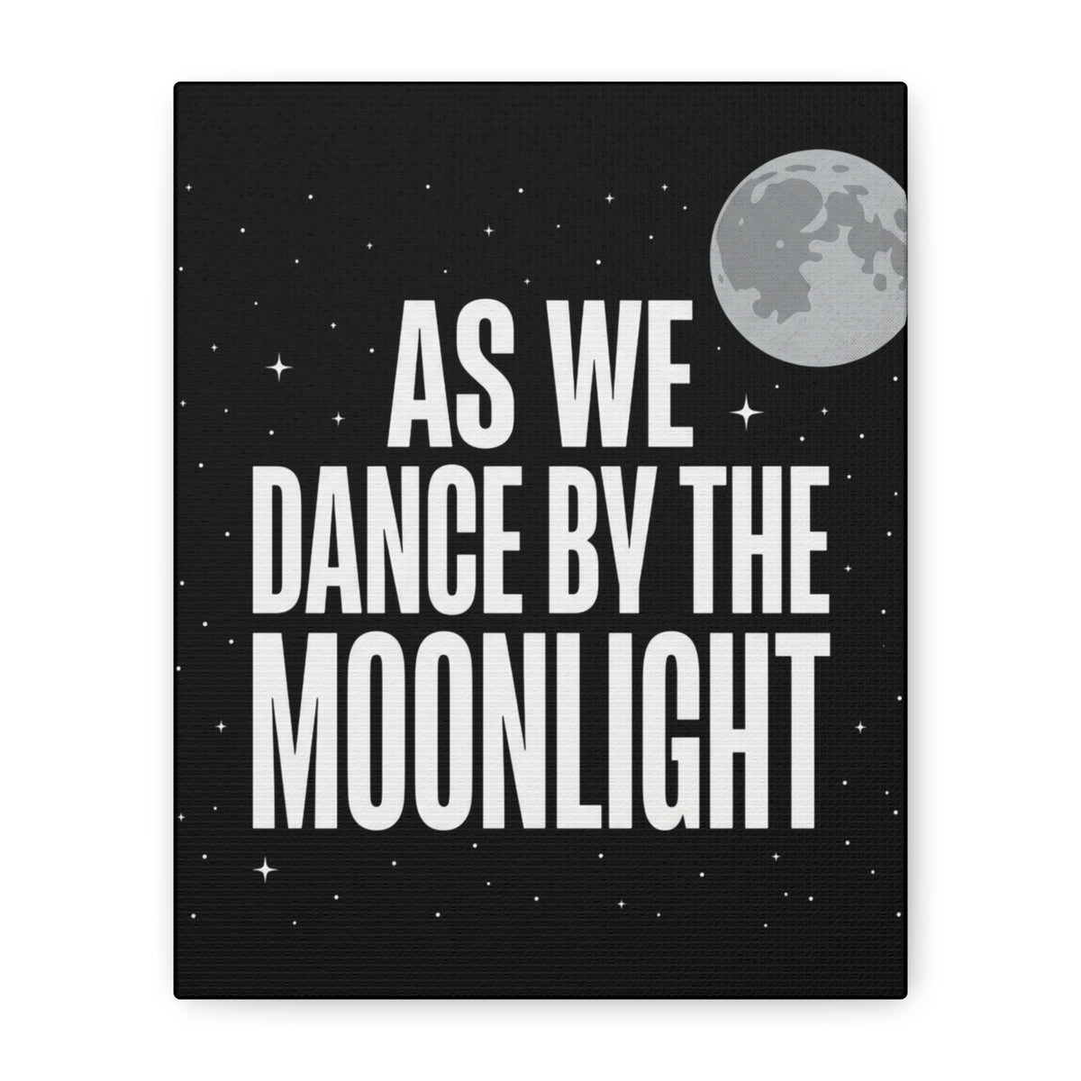 “As We Dance By The Moonlight” Canvas Wall Art