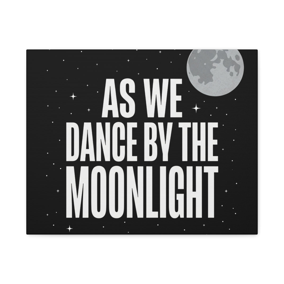 “As We Dance By The Moonlight” Canvas Wall Art