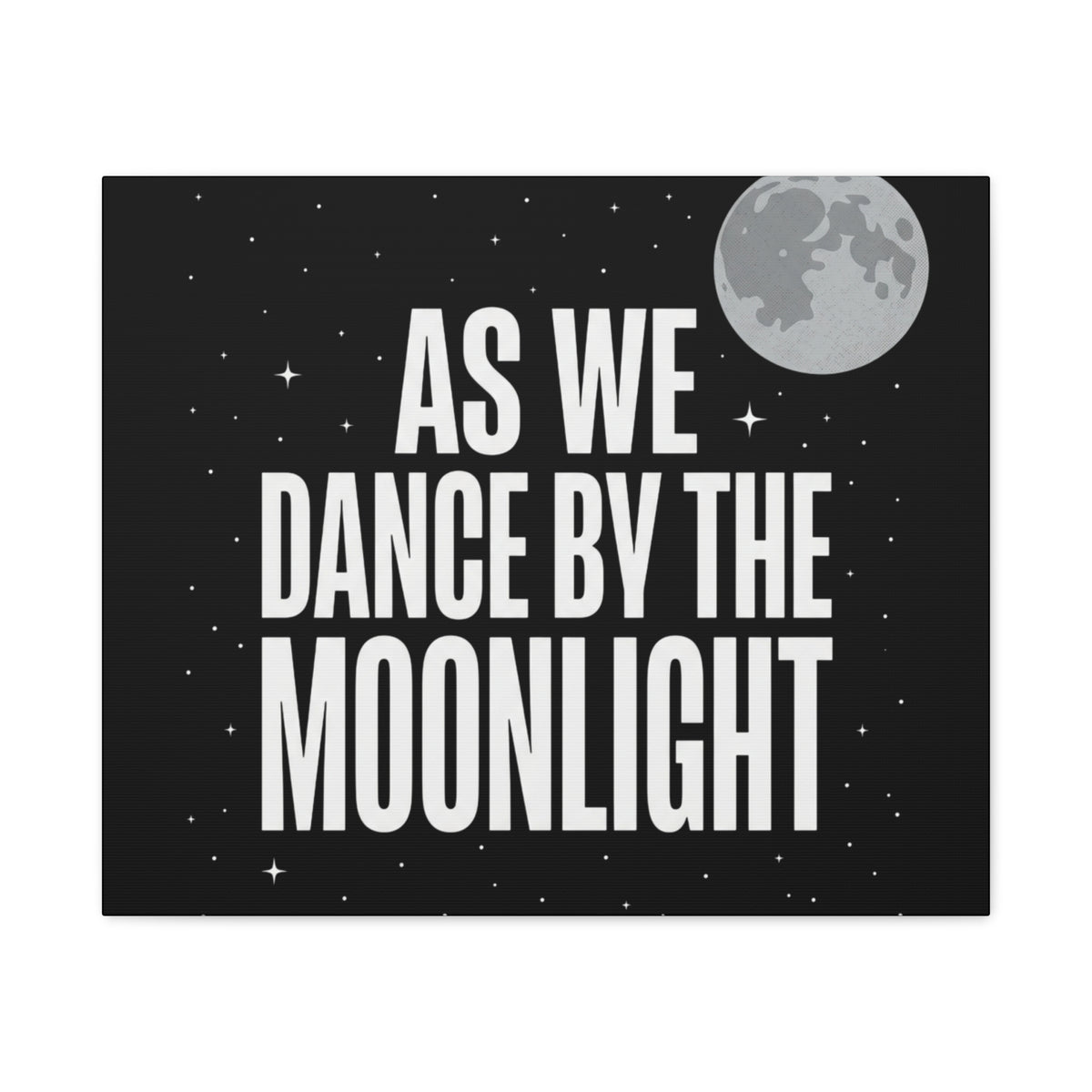 “As We Dance By The Moonlight” Canvas Wall Art