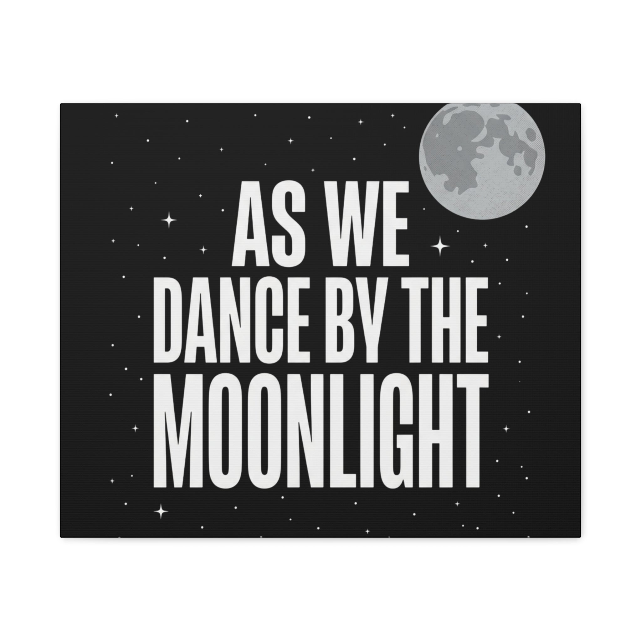“As We Dance By The Moonlight” Canvas Wall Art