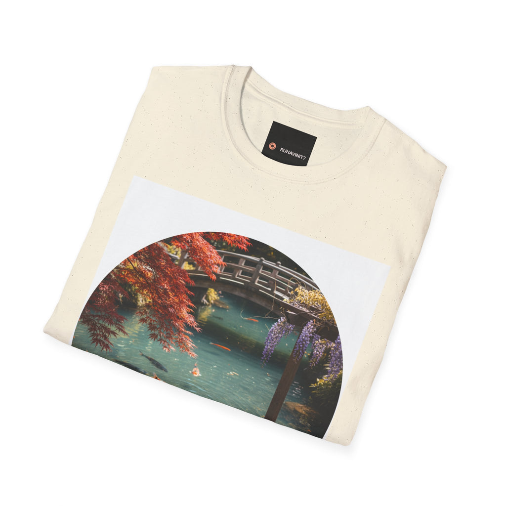 Tranquil Japanese Koi Lake T-Shirt | Koi Fish and Japanese Maple