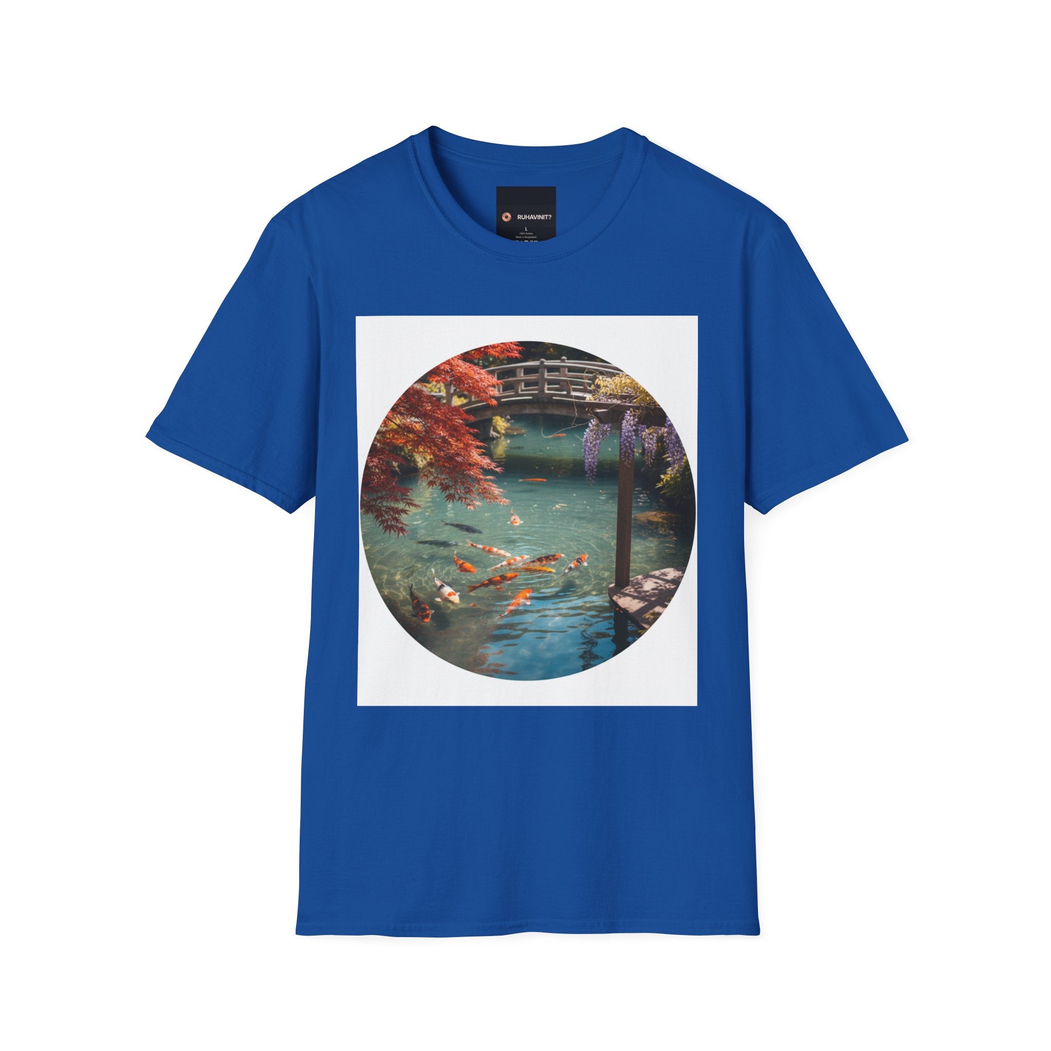 Tranquil Japanese Koi Lake T-Shirt | Koi Fish and Japanese Maple