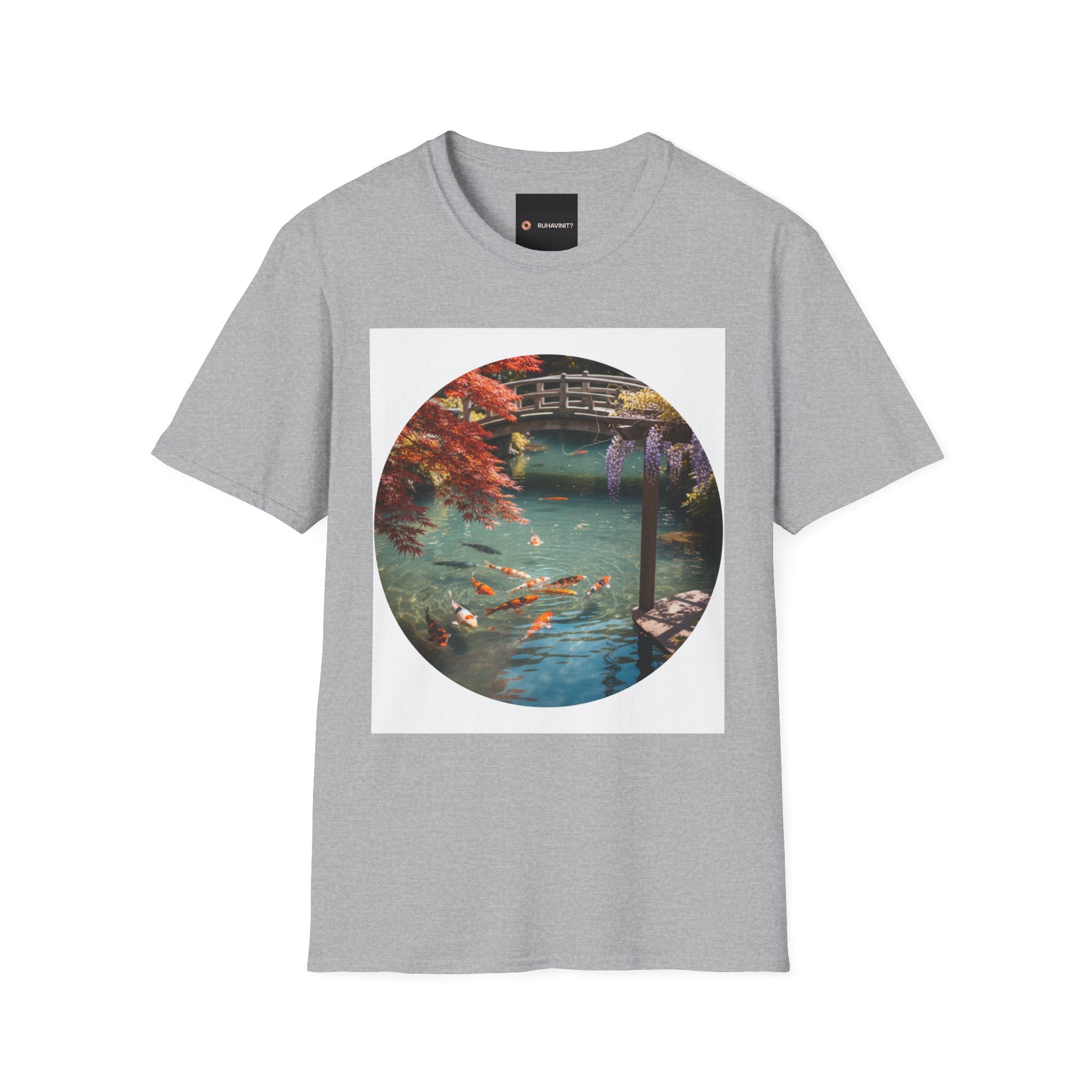 Tranquil Japanese Koi Lake T-Shirt | Koi Fish and Japanese Maple